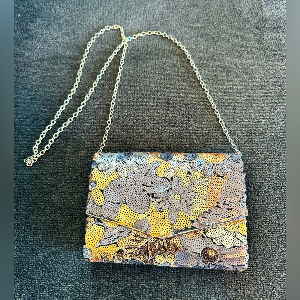 Jessica McClintock Sequin Clutch Purse